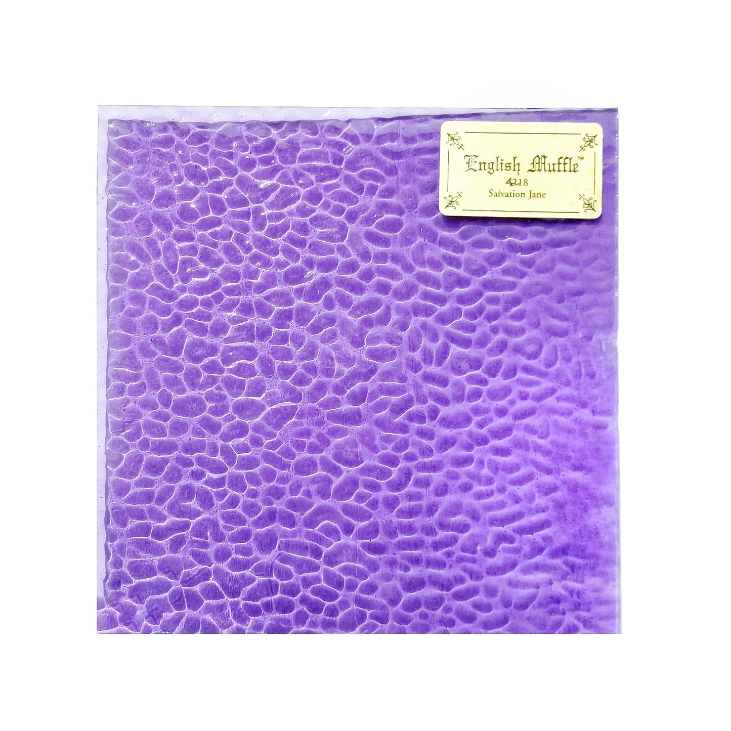 Pale Lilac English Muffle Stained Glass Sheets. Soft Texture, diy easy to cut. Wissmach Cathedral. Pretty for panel backgrounds & borders.