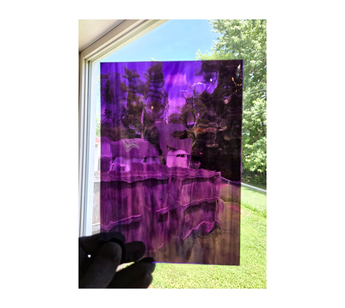 Violet & Purple Wispy Stained Glass Sheets. Oceanside Waterglass. Diy Easy to Cut, Suncatchers & Mosaic Art. 2, 3 or 4 sheets. Cathedral Transparent, 5"× 8"+-.