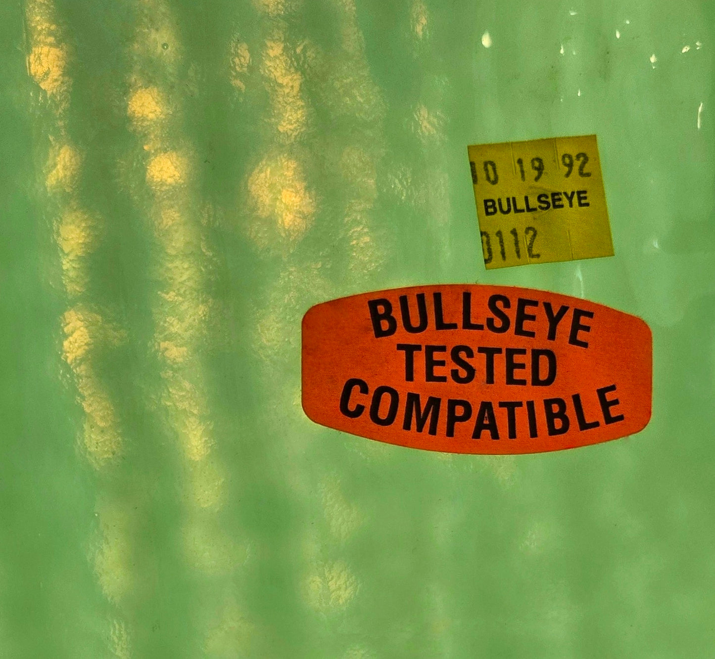 Mint Green Fusible Stained Glass Sheets. Bullseye coe 90. 2, 3 or 4 pieces, 2 sizes One Rolled Edgeon each. Vintage 1992.