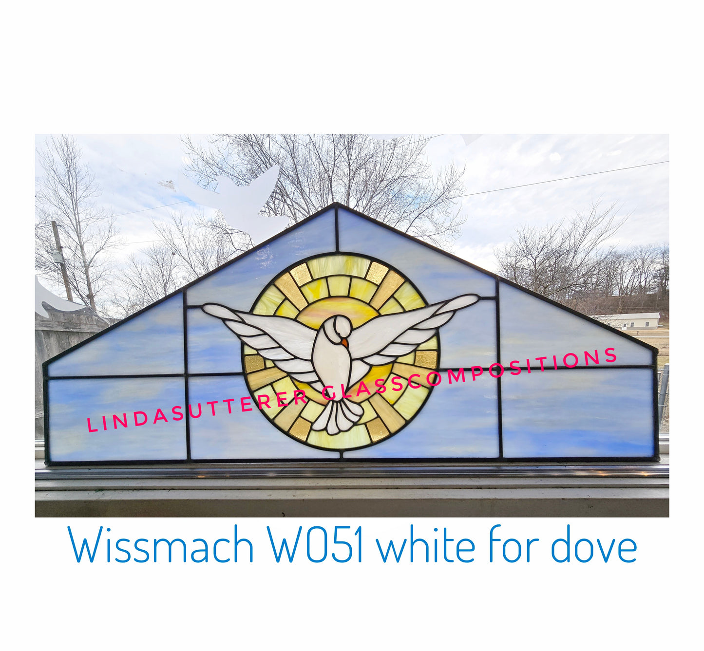 White & Clear Wispy Stained Glass Sheets. Diy Beginner, Advanced. Suncatchers or Mosaic Art Projects. Wissmach, 5"×8" or 7''x 8''+-