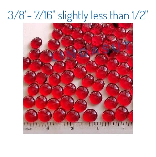 Small Red Glass Nuggets for Stained Glass. 96 coe Fusible. Steppingstones, Mosaic. Jewelry Gems. Diy Holiday Craft Projects, Holly berry.