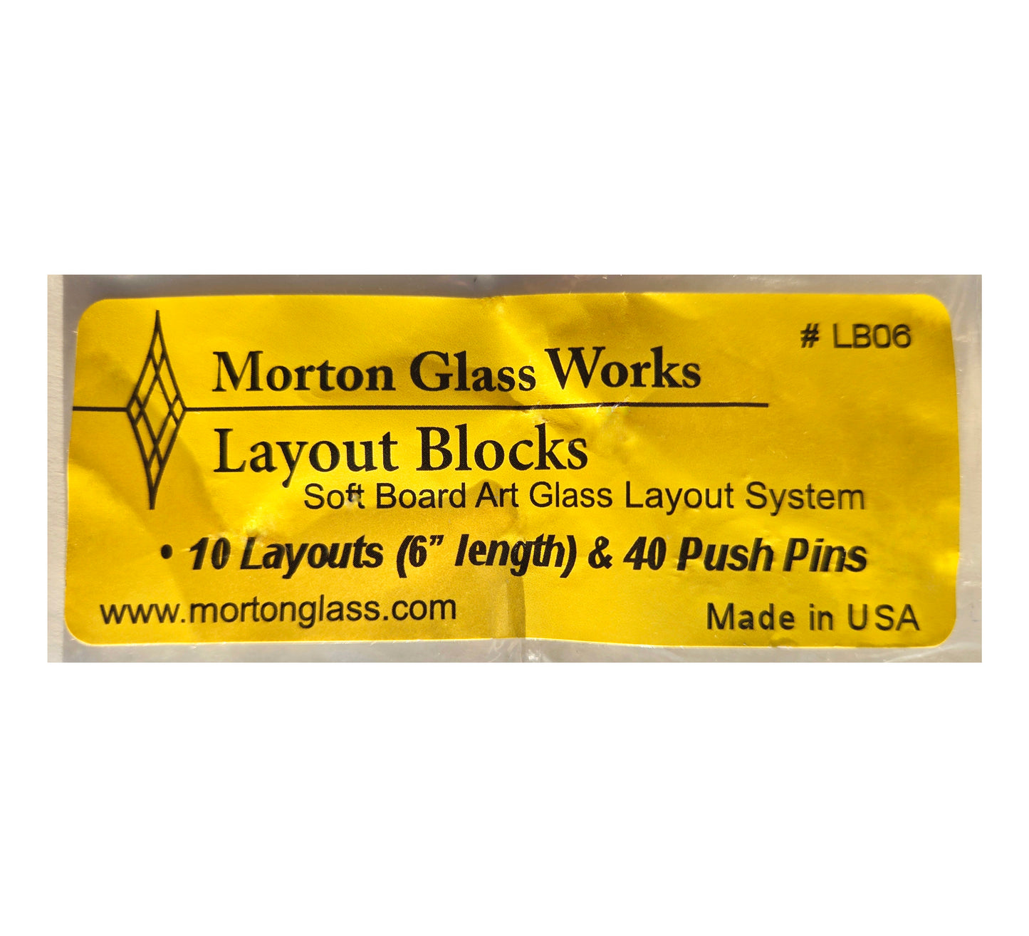 Morton System, layout block. Stained glass tool. Create straight, square up panels & box making aide. Premium metal push pins. Free shipping