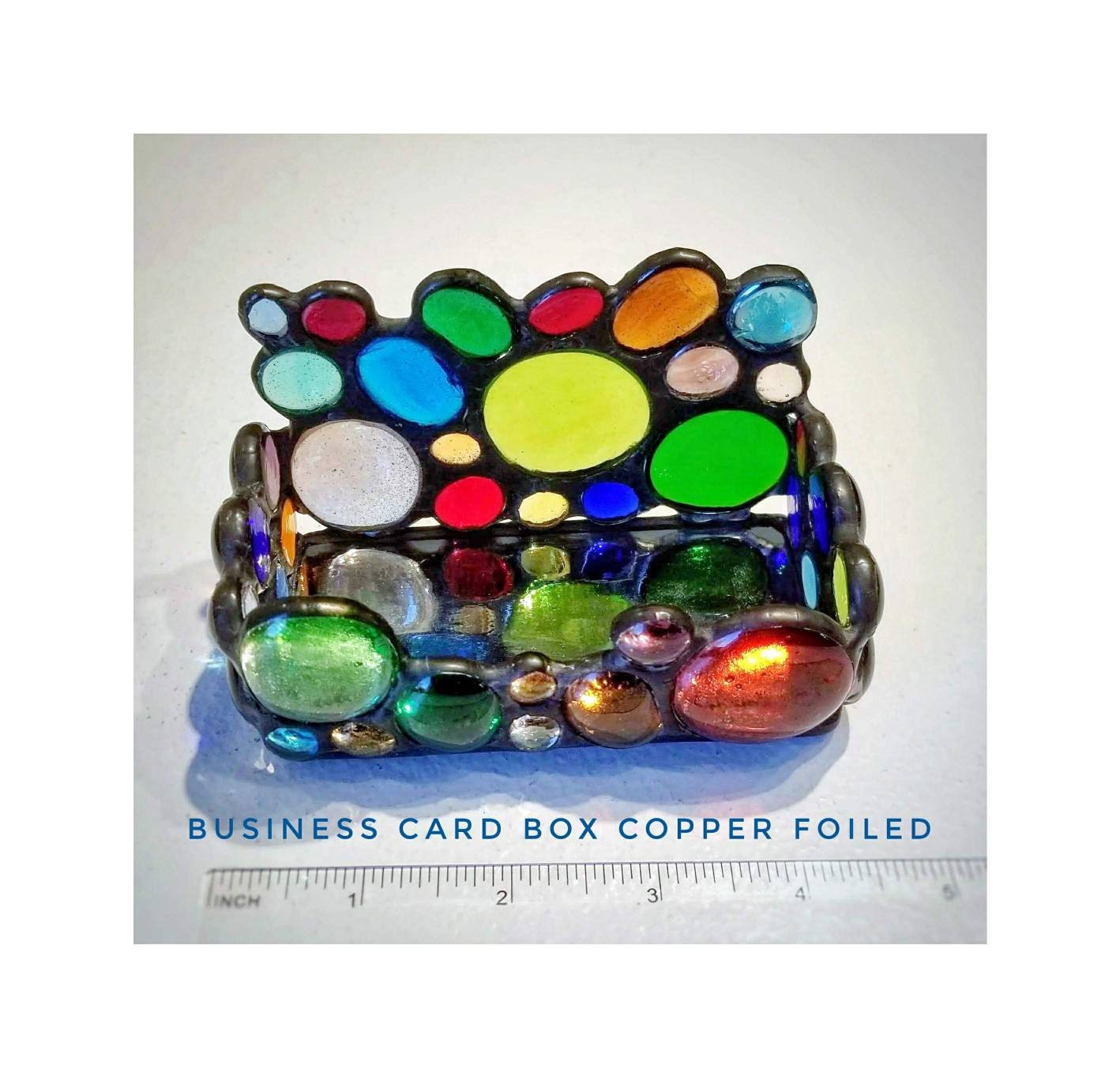 Small Glass Pebbles. Stained Glass Mosaic. 8 Colors. Oceanside Fusible Nuggets, Coe 96.