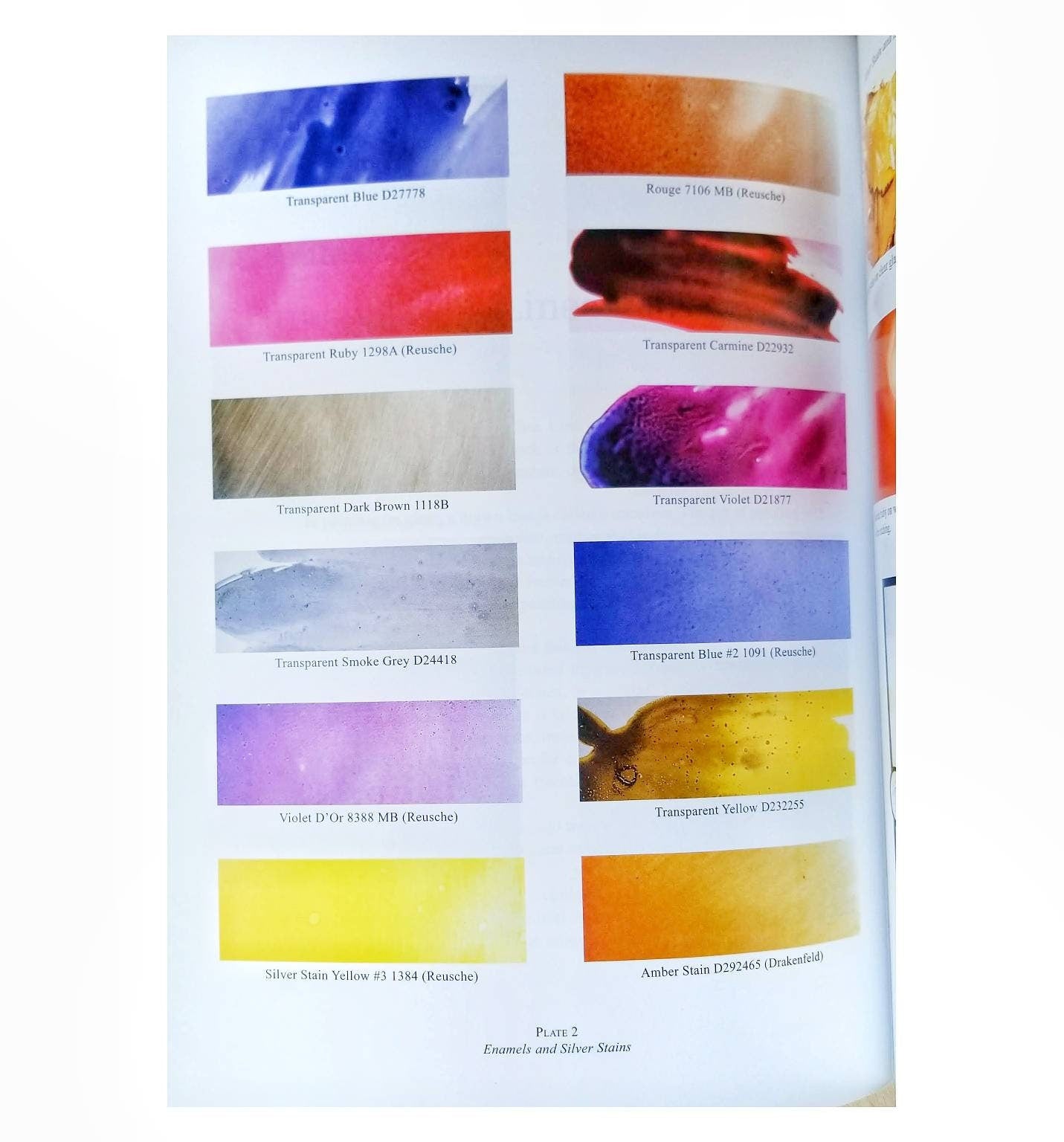 Stained Glass Painting Book, Pattern Projects. Learn how to kiln fire & apply badger brush techniques. Comprehensive Instructions. Softcover