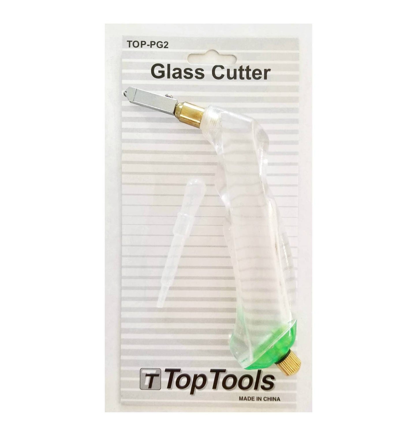 Glass cutter for Stained glass & mosaic projects. Oil reservoir, carbide wheel, palm grip handle. Free shipping.