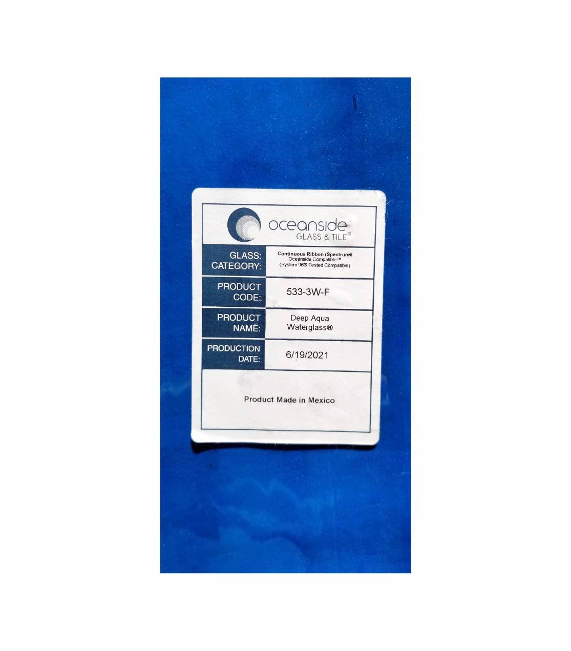 Waterglass, Aqua Stained Glass Sheets. Easy to cut gentle texture. 2 pieces 5"× 8"+- Diy, Beginner Suncatchers. Oceanside, Coe 96 Fusible.