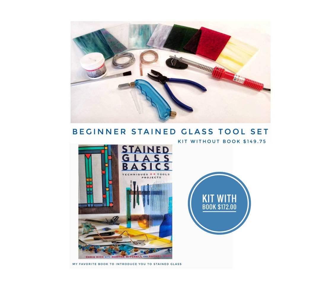 Stained Glass Beginner Tool Kit with Hakko Soldering Iron, Palm Grip C –  GlassCompositions