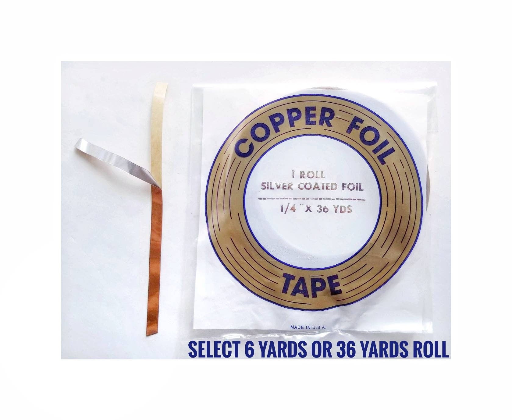 7/32 Black Back Copper Foil Tape
