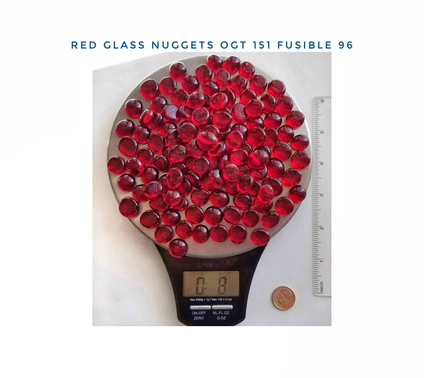 Small Red Glass Nuggets for Stained Glass. 96 coe Fusible. Steppingstones, Mosaic. Jewelry Gems. Diy Holiday Craft Projects, Holly berry.
