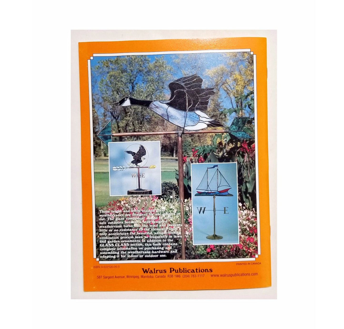 Stained Glass Design Book. Nice variety of line drawings for these unusual Weathervane projects.