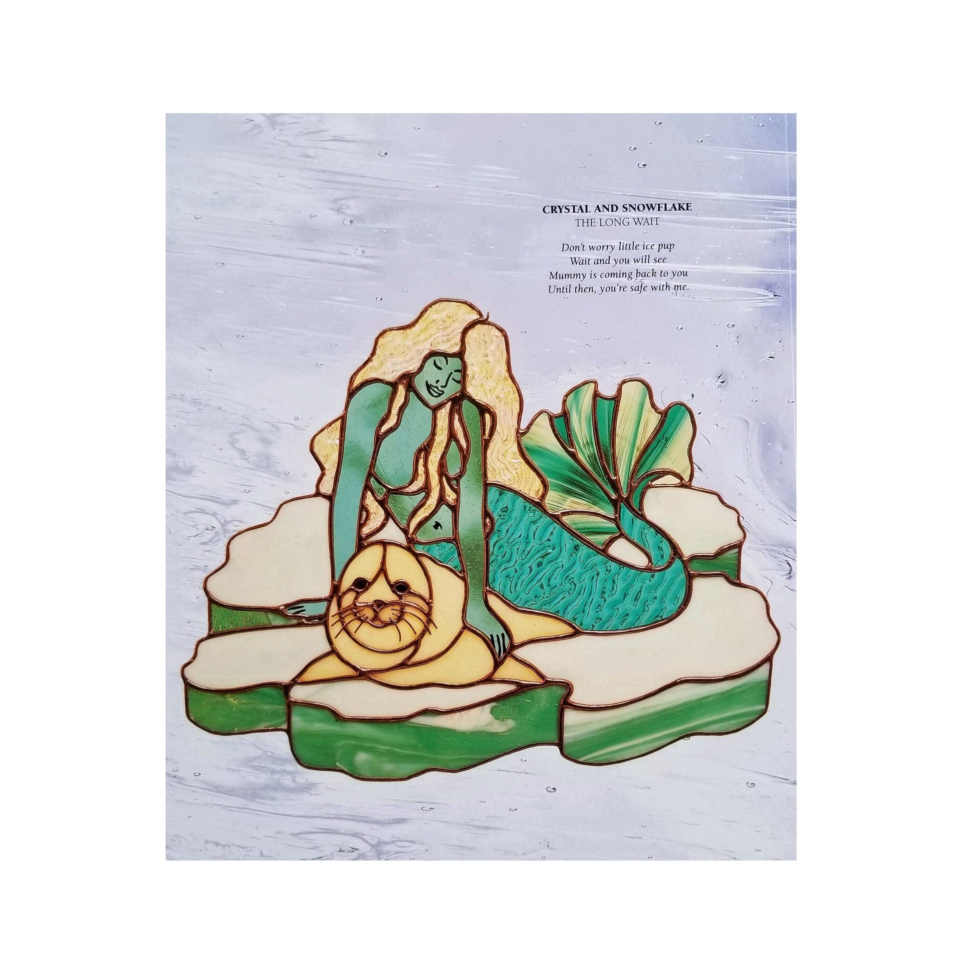 Mermaids Pattern Design Book. Stained Glass, Craft Projects with Beautiful Sea Creatures. Color Photos. Sea Fairies, Jillian Sawyer author.