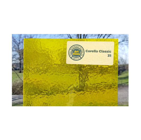 Yellow Stained Glass Sheets. Wissmach Diy, Beginner, Advanced. Perfect for Sunflower Suncatcher or Mosaic. Choose size, 5"× 8" or 8"× 8+-.