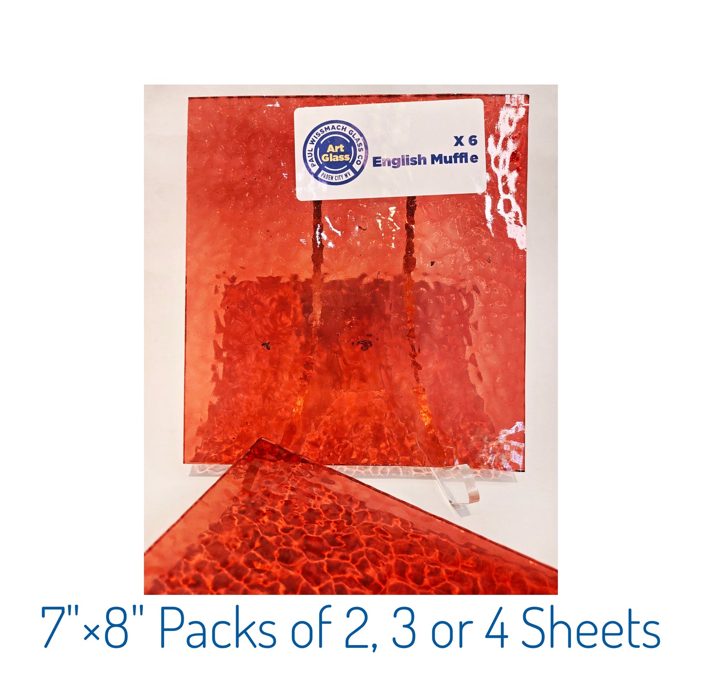 Pink English Muffle Stained Glass Sheets. Soft Texture, diy easy to cut. Wissmach Cathedral.