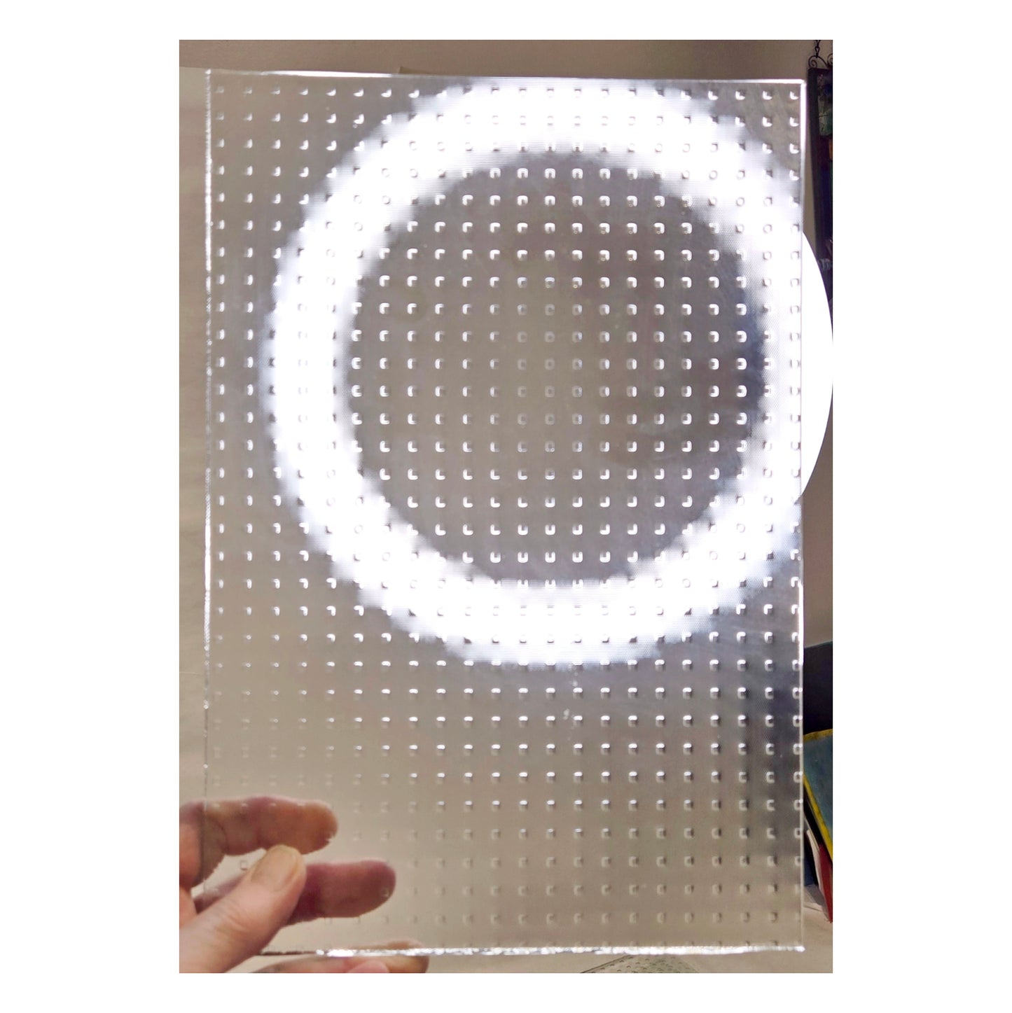 Clear Architectural Stained Glass, 3 Sheets. Master Carre Square Texture Design by Saint Gobain. 4mm. Thicker than most Art Glass.
