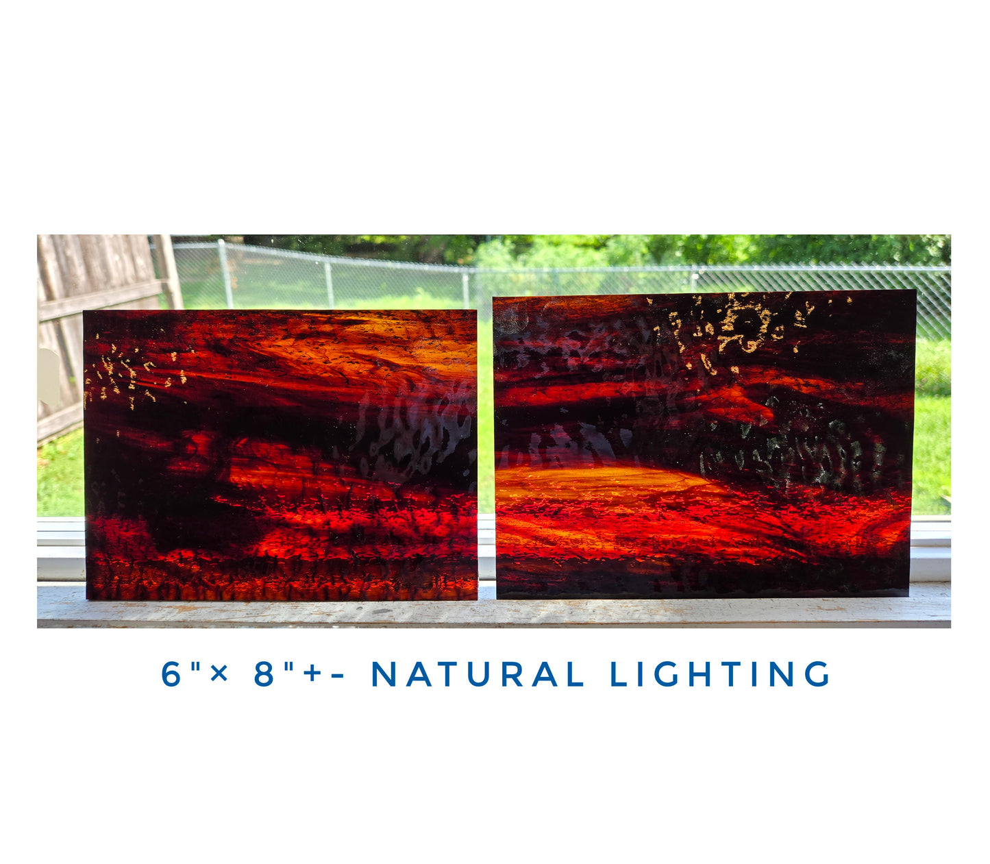 Brown Gold, Stained Glass Sheets. Wispy Light & Dark Brown. Granite Texture, Easy to Cut. Use for Tree Bark, Bears, Sunflower Centers.