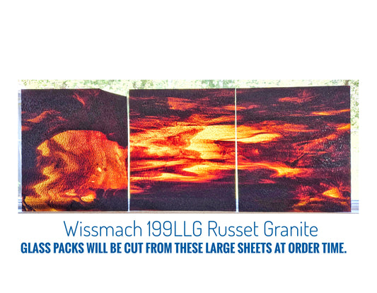 Brown Granite Texture Light Honey, Russett Stained Glass Sheets. Easy cut, but not totally smooth with surface striations. 2 or 4 sheets 7"× 8"+- Diy, Beginner Suncatchers. Wissmach Wispy 2 Color Mix