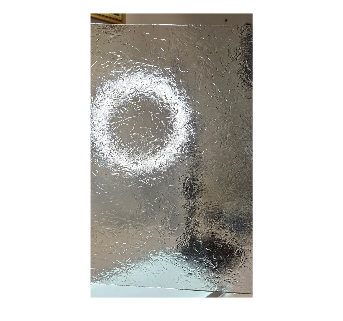 Glass Pack. Oak Leaf Textured Clear Architectural Stained Glass Sheets by Pilkington, Pattern.
