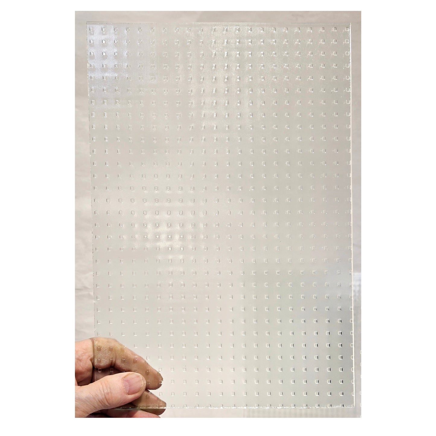 Clear Architectural Stained Glass, 3 Sheets. Master Carre Square Texture Design by Saint Gobain. 4mm. Thicker than most Art Glass.