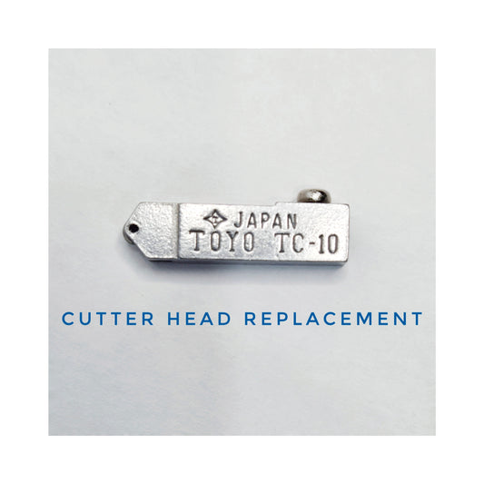 Stained Glass Cutter Head Replacement for Toyo palm grip style handles, Carbide cutting wheel.