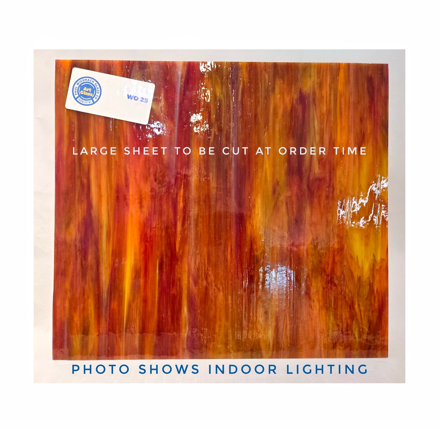 Orange, Green, White Stained Glass Sheets. Easy to cut, fairly smooth. 2, 3 or 4 sheets 7.5"× 8''.+-, Beginner Suncatcher or Mosaic. 3 color Mix.