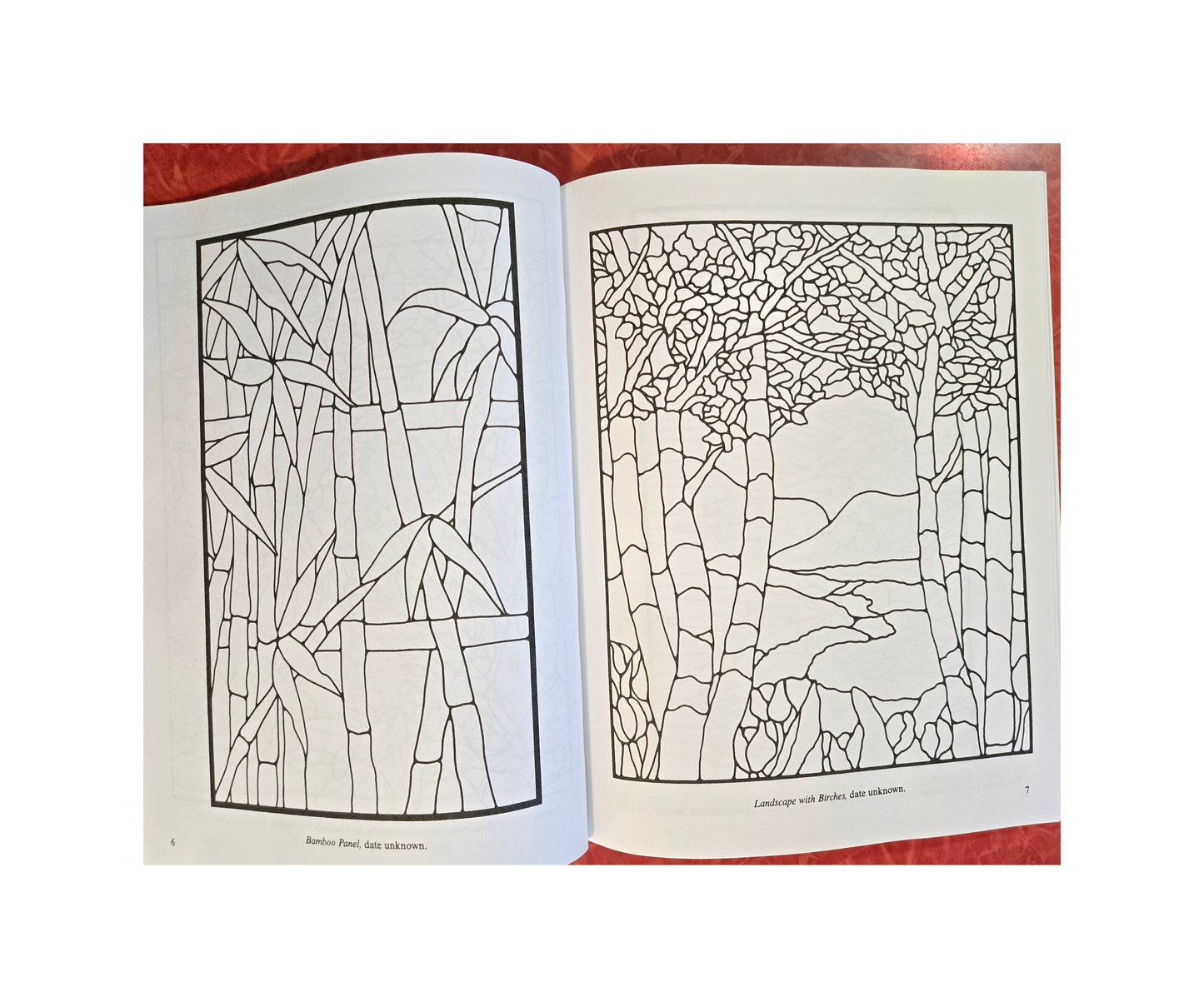 Tiffany Design Book of Window Patterns. Author Connie Eaton, Dover. Craft & Coloring Projects. 60 blackline illustrations.