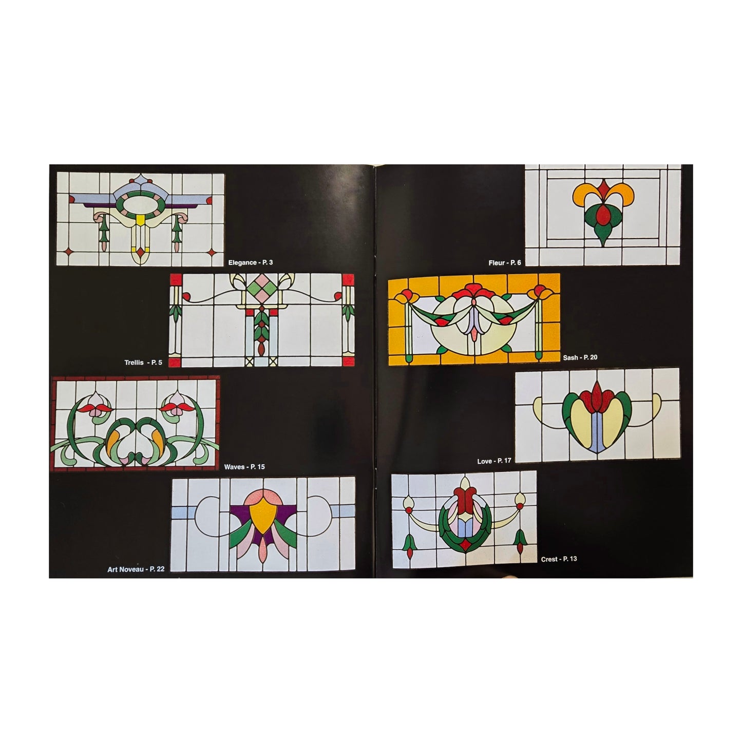 English Lead Lites Pattern Book for Stained Glass