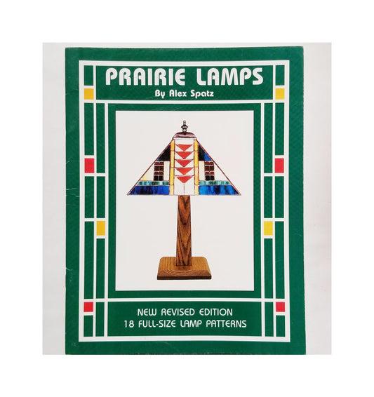 Stained Glass Design Book. Prairie Style Patterns. Nice variety of geometric line drawings for Lamps. Author, Alex Spatz.