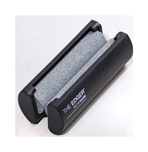 The Edger for Smoothing Stained Glass Sheets & Pieces. Handheld with 2 Stones to Remove Sharp Edges.