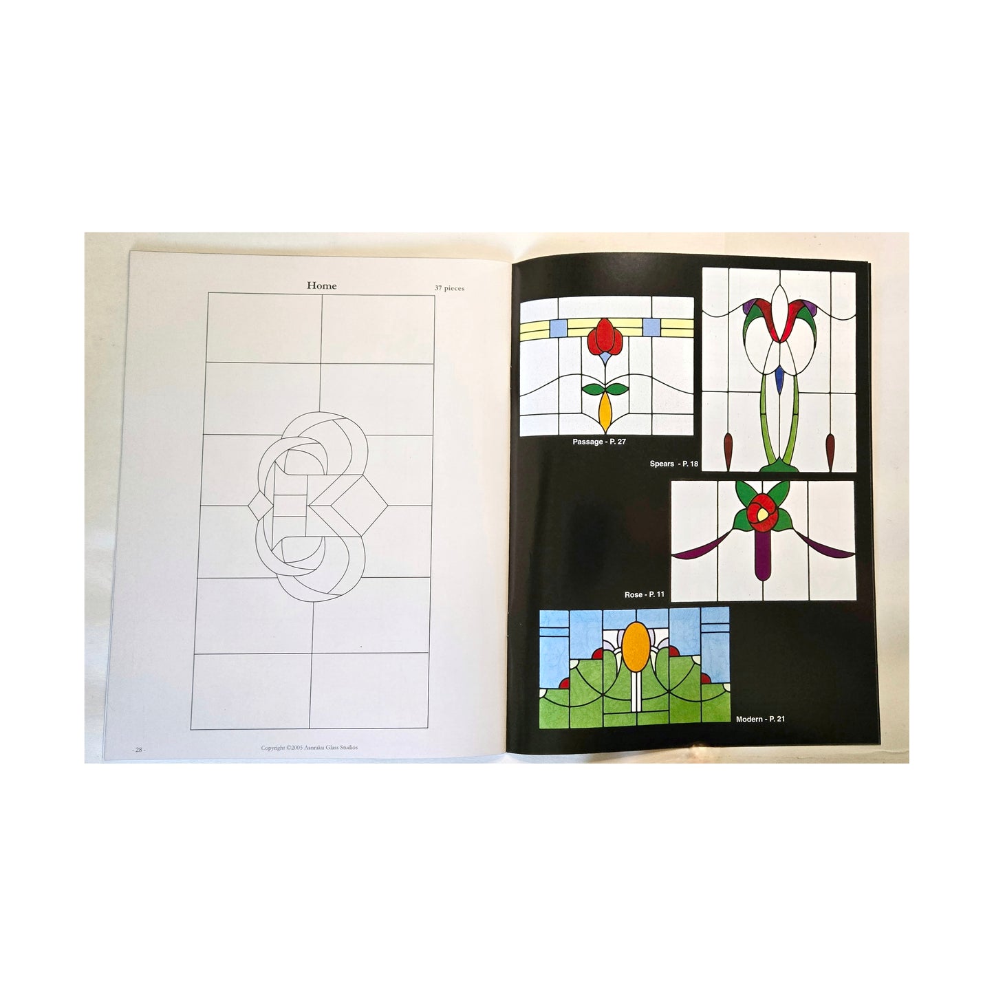 English Lead Lites Pattern Book for Stained Glass