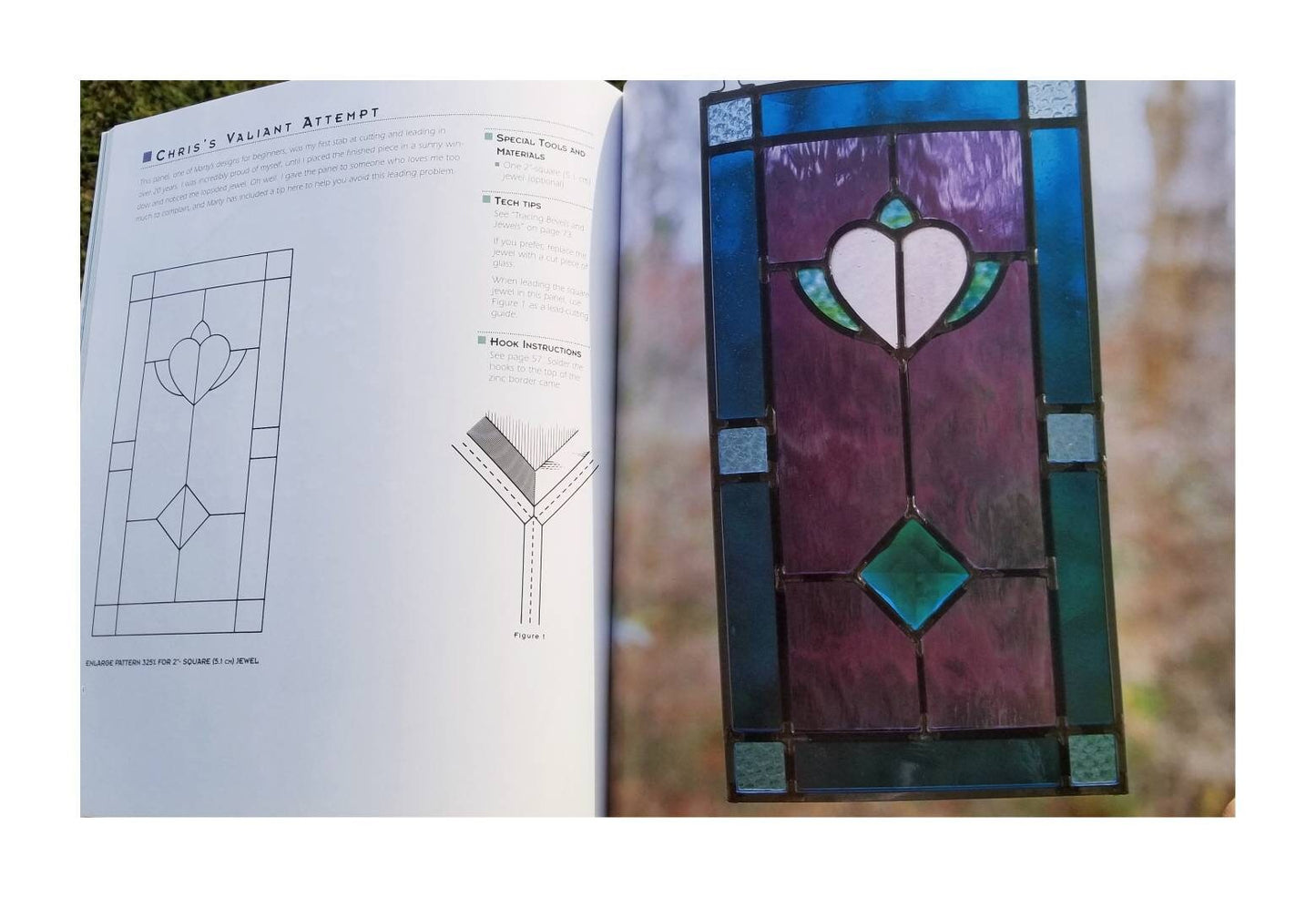 Stained Glass Basics Book, Patterns & Projects. Learn how to create copper foil, leaded glass. Comprehensive Instructions for many projects