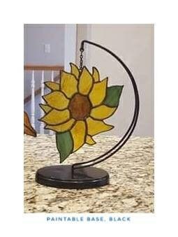 Ornament holder. Display stand for stained glass. Hang blown glass or suncatchers. Paintable with sturdy base. Terrarium globe stand.