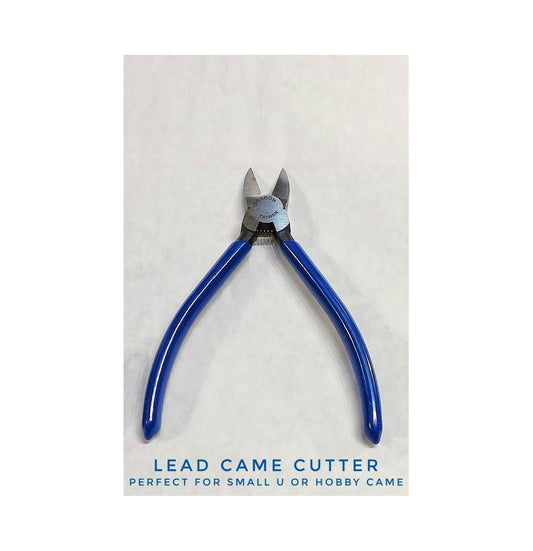 Lead came cutter, stained glass tool. Trim large or small H & U channels. Frame copper foil panels in U lead came for neat finished edges