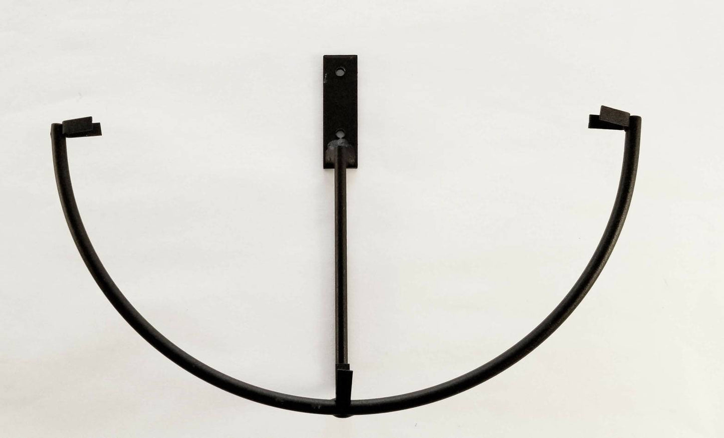 Round Stand, Plate Holder, Wall Mounted Matte Black Finish, 10" Frame for Fused Glass Discs or Stained Glass Projects. Display for Wall Art.