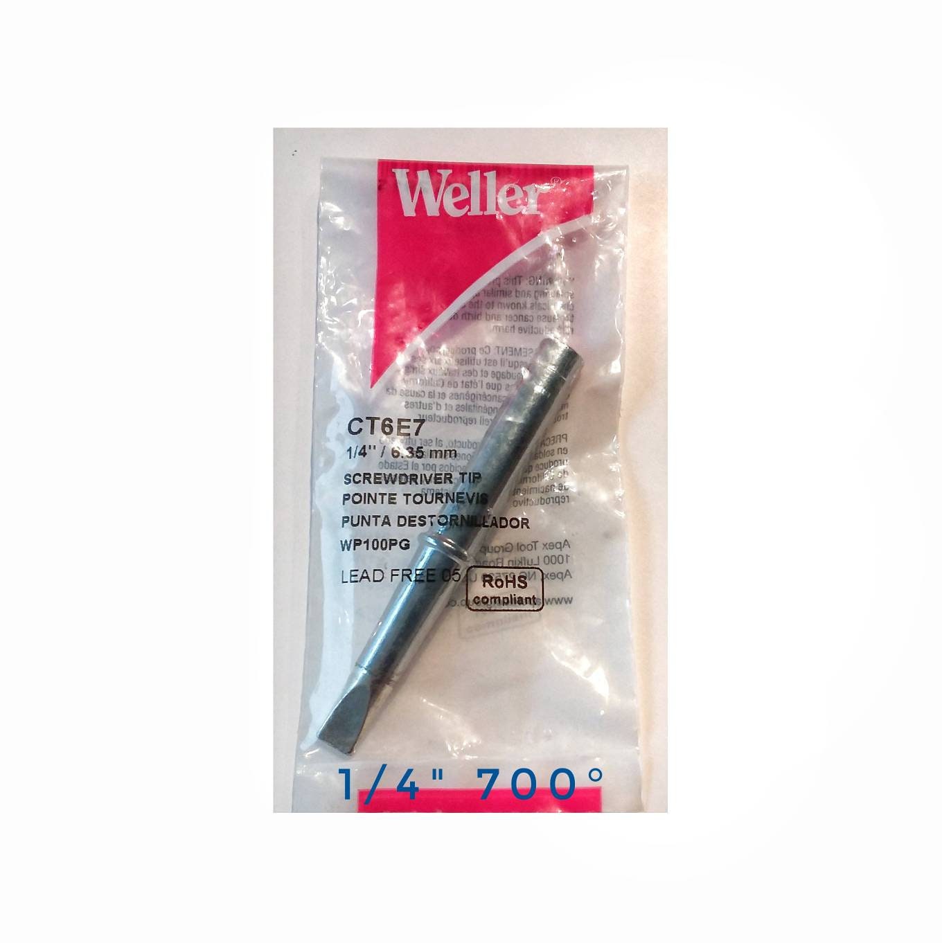 Soldering Iron Tip for Stained Glass, Jewelry Making, Wire or Metal Art Built-in temperature control 1/4" for Weller 100PG Iron.