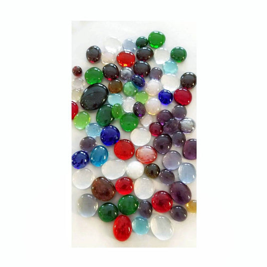 Glass Nuggets for Stained Glass. Assorted Colors. Stepping stones, Jewelry Making Supply, Kids Craft Project, Mosaics. Small & Med. Gems.