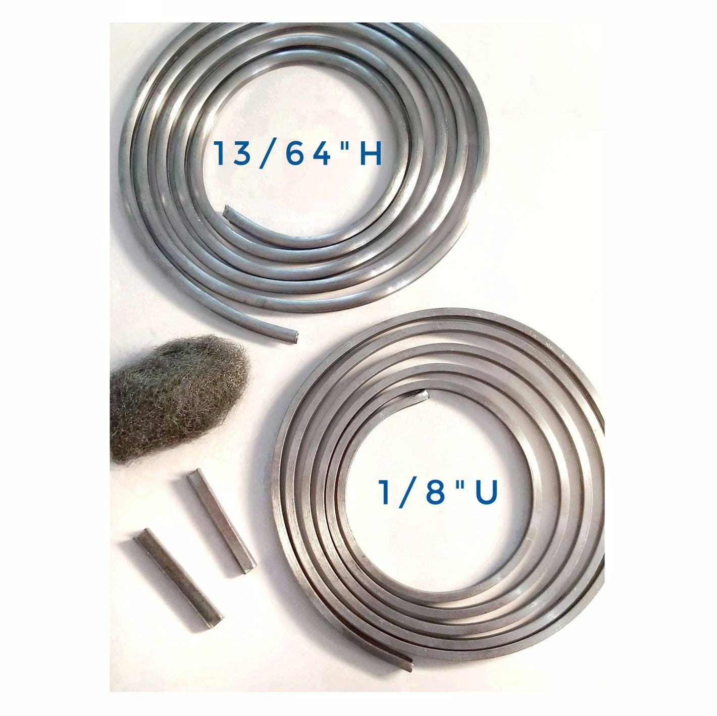 Stained Glass Came, H & U Channels. For Small Panels, Large Suncatchers. 2 strips U, 47". 1 strip H 6' ft. No kinks. Shipping included.