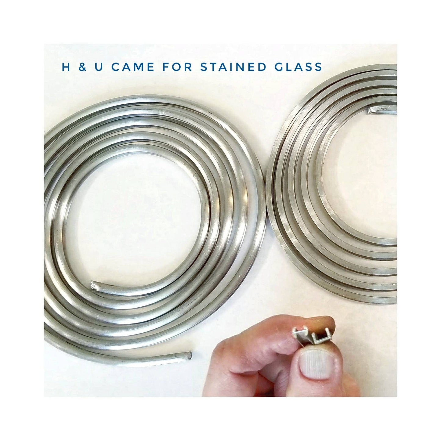 Stained Glass Came, H & U Channels. For Small Panels, Large Suncatchers. 2 strips U, 47". 1 strip H 6' ft. No kinks. Shipping included.