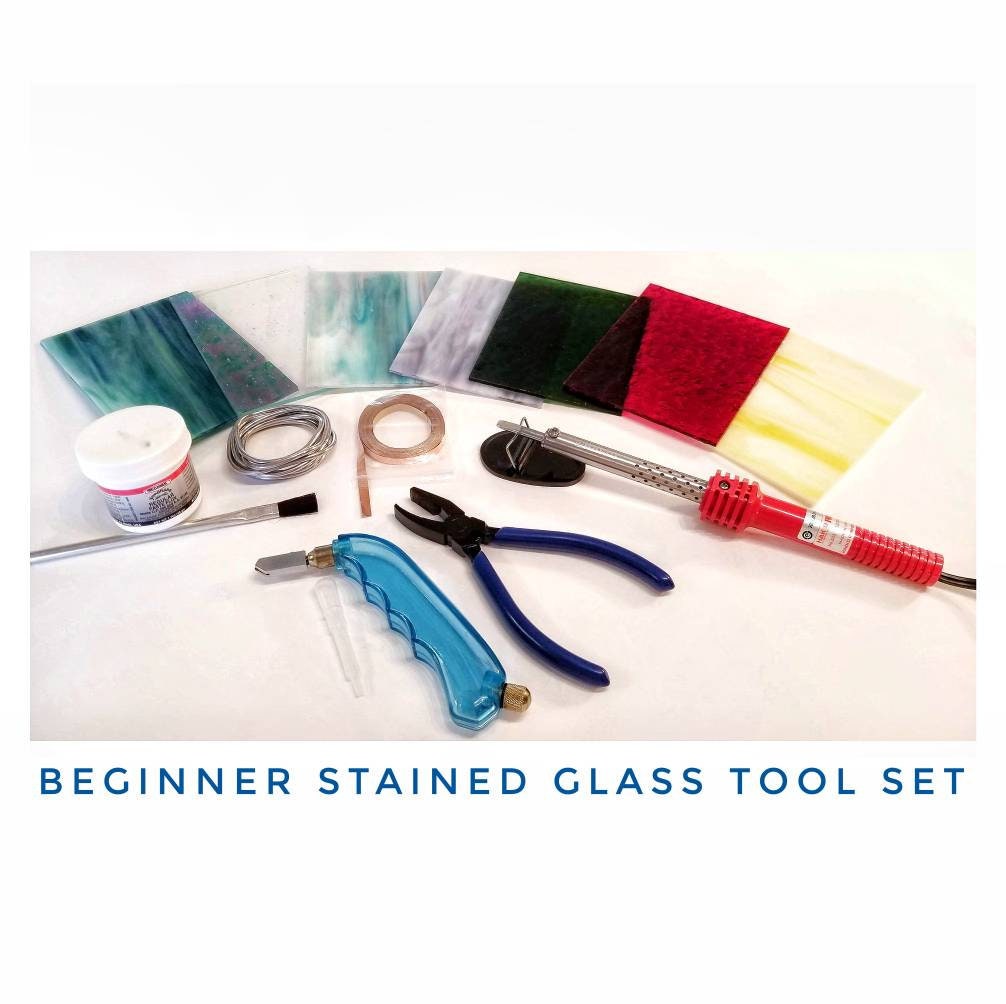 Beginner Stained Glass Kit. Cutting & Soldering Tool Set
