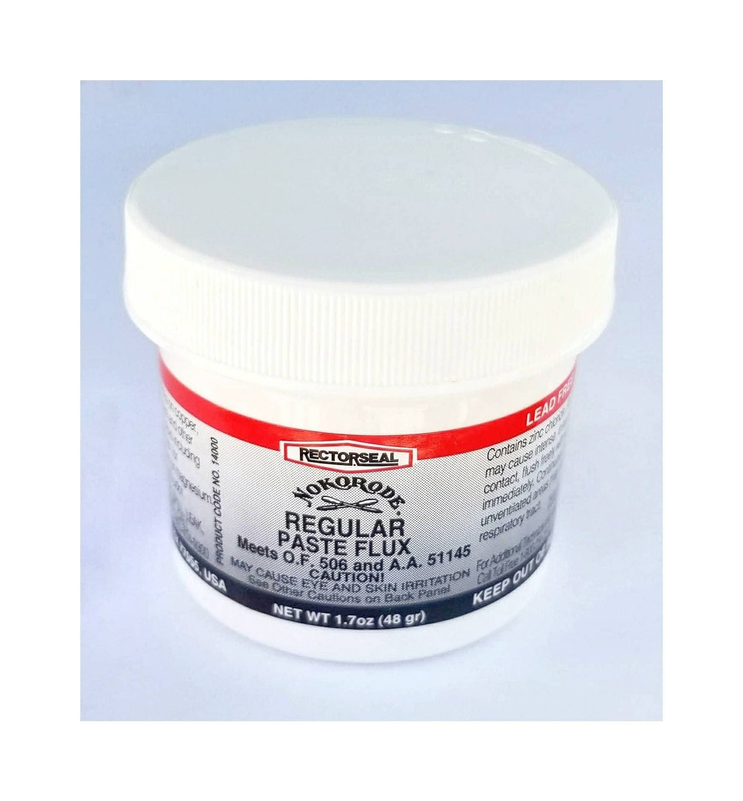 Nokorode Paste Flux. Formulated for Stained Glass, Copper Foil or Came. Lead free metals, wire & decorative soldering.