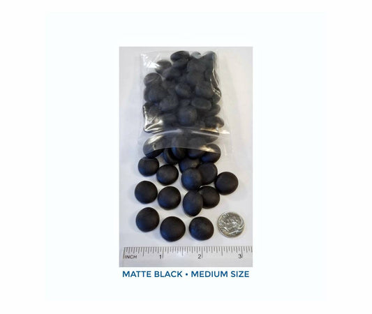 Black Glass Nuggets for Stained Glass. Matte Finish. Vintage. Stepping Stones, Mosaics, Jewelry supply. Art & Craft Projects. Medium size.