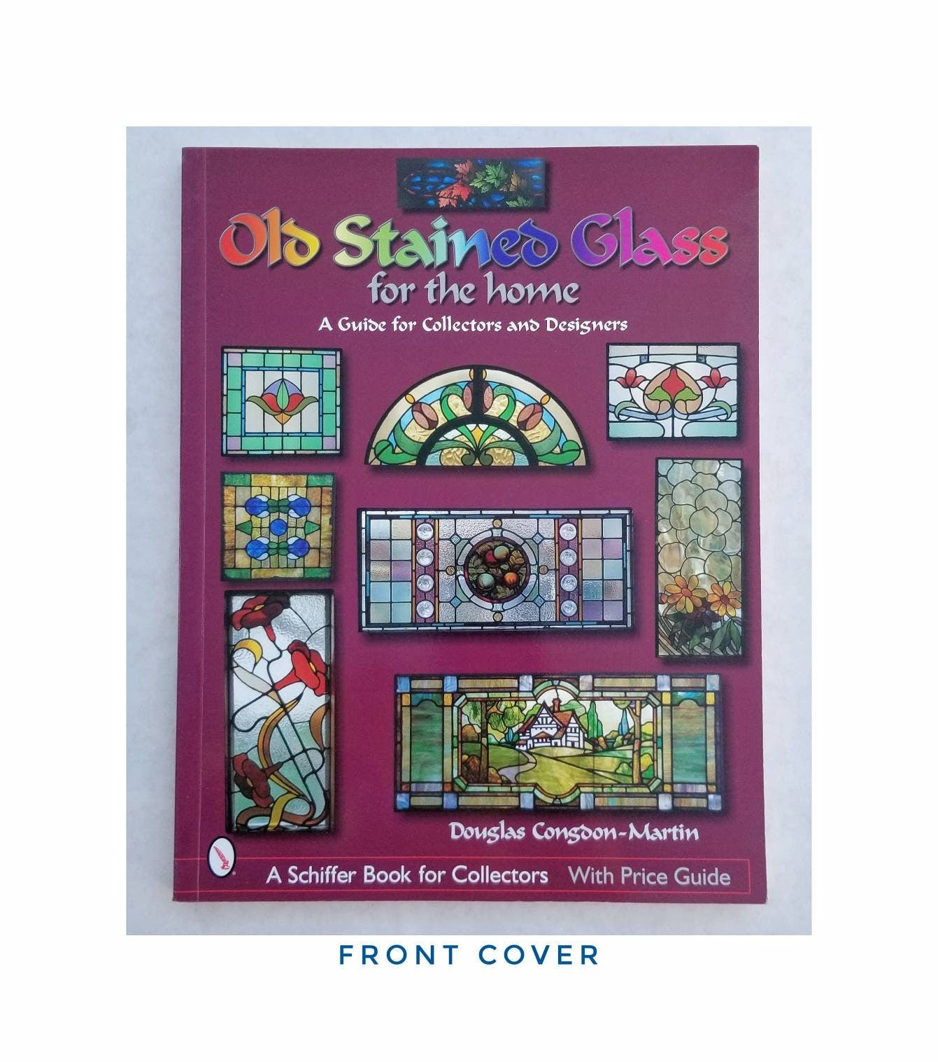 Stained Glass Design, Pattern Book. Lovely color photos of Traditional Windows. Like new condition. Great resource & gift for glass artists.