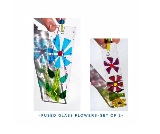 Cute Glass Ornaments, 2 Suncatchers. Use for Gift Basket Items & Bag Tags. A Shower Host Thank you in Cheery Colors. Includes 2 Gift Boxes.