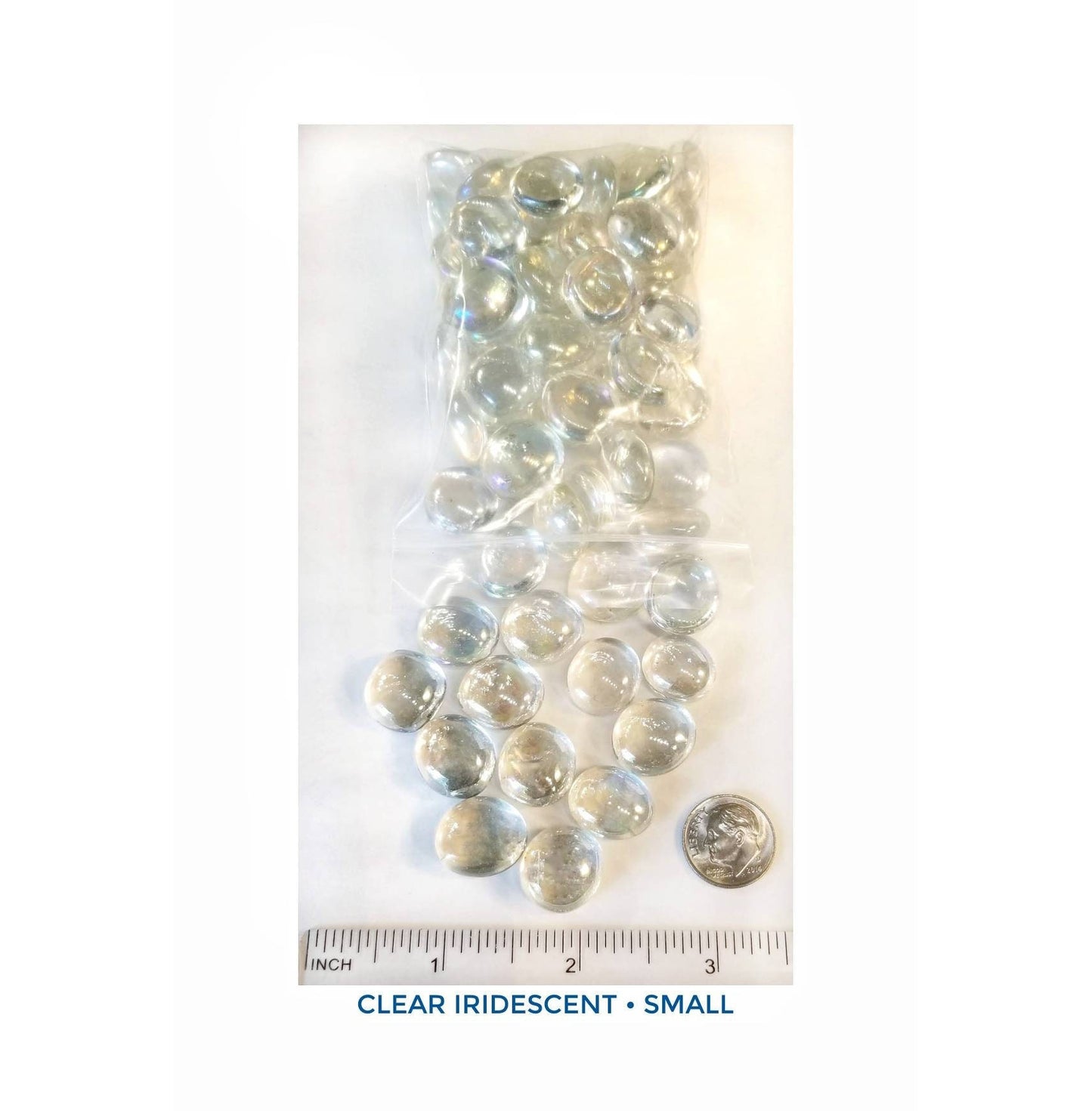 Iridized Clear Glass Nuggets for Stained Glass. Steppingstones, Jewelry Making Supply, Teen Craft Projects. Vintage Small Gems as pictured.