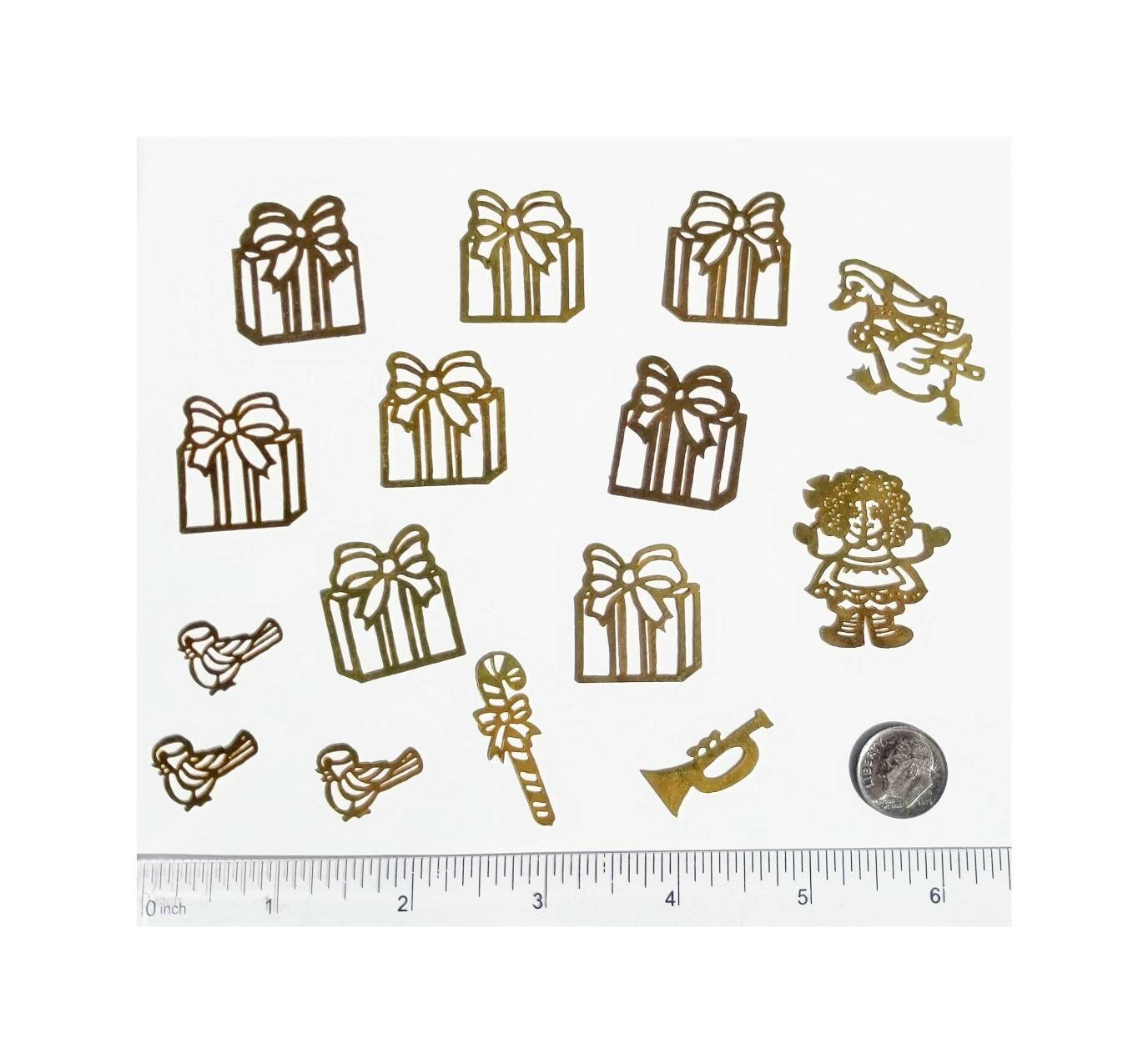 Brass Filigree Embellishments for Stained Glass, Jewelry findings & crafts. Use with ribbon for gift tags. Solder or glue for craft projects
