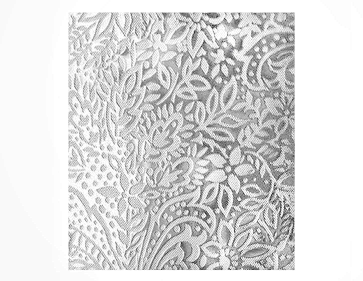 Glass Pack. Chantilly, Clear Architectural Stained Glass Sheets by Pilkington, Floral Lace Pattern.