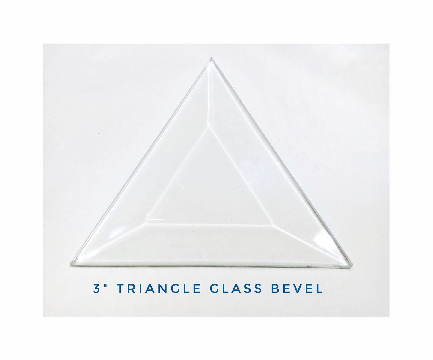 Clear Glass Triangles, Bevels. Create Pressed Flowers, Stained Glass Terrariums. Diy Suncatchers & Christmas Ornaments. 3"× 3"× 3" pack of 8