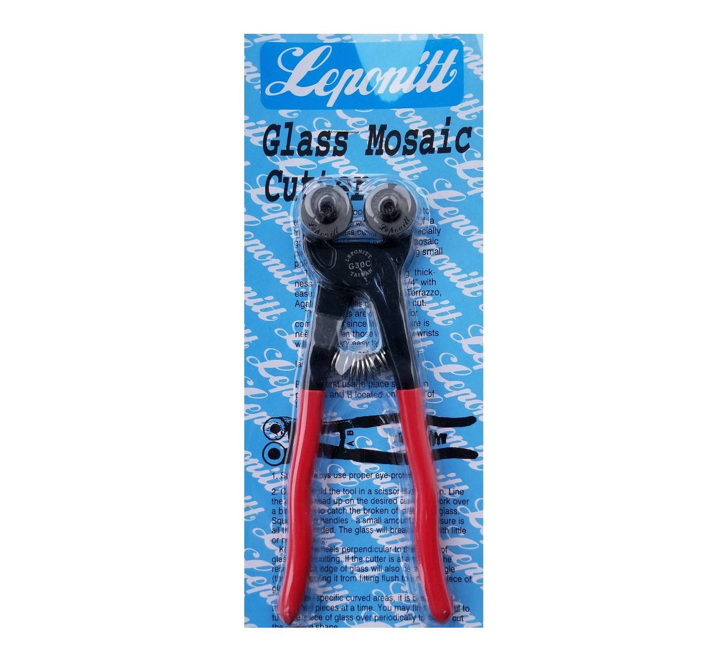 Stained Glass Mosaic Pliers. Wheeled Blades forces a break where you want it. Liponett Brand, well made. Replacement Parts sold separately