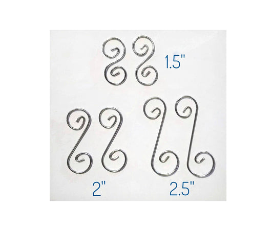 Stained Glass Wire Assortment for Suncatchers and Small Panels. Set of 6 curly shapes. Tinned Copper 16 gauge. All will solder very well.