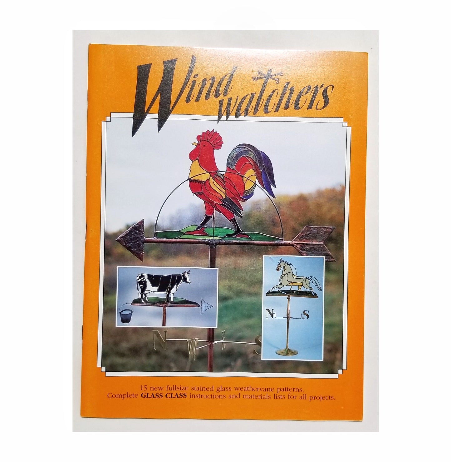 Stained Glass Design Book. Nice variety of line drawings for these unusual Weathervane projects.