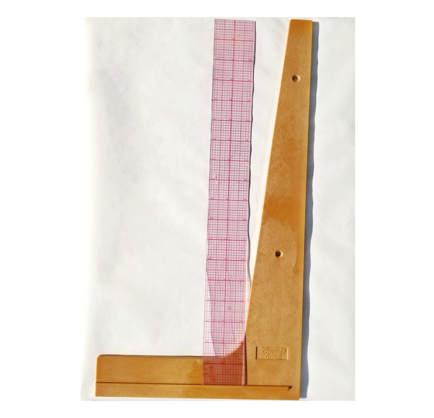 Stained Glass Cutter Aid, Guide. Create accurate straight score lines. Nice for cutting border strips, geometric shapes. Squaring Tool.